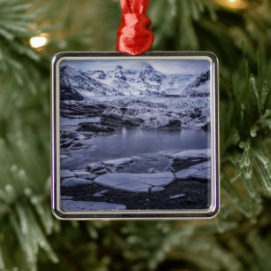 Eis und Schnee Sólheimajökull Glacier, Island Ornament Aus Metall