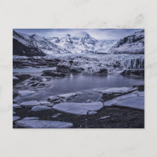 Eis und Schnee Sólheimajökull Glacier, Island Postkarte
