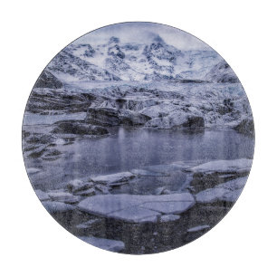 Eis und Schnee Sólheimajökull Glacier, Island Schneidebrett