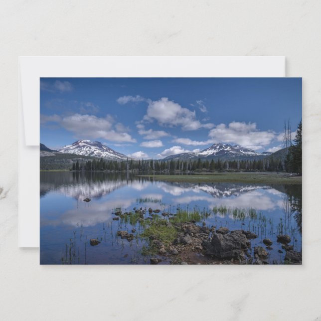 Eis und Schnee | Sparks Lake, Oregon Dankeskarte (Vorderseite)