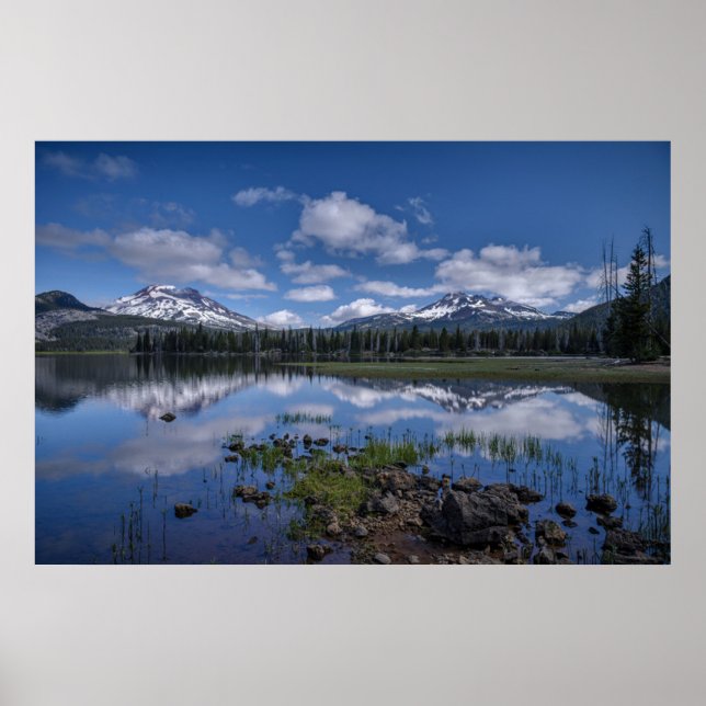 Eis und Schnee | Sparks Lake, Oregon Poster (Vorne)