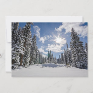 Eis und Schnee Sunrise Winter Snow Alberta, Kana Dankeskarte