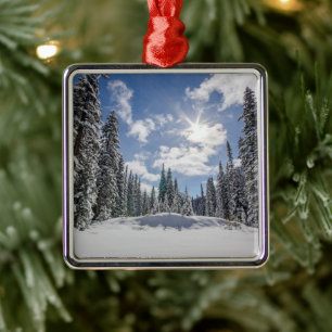 Eis und Schnee   Sunrise Winter Snow Alberta, Kana Ornament Aus Metall