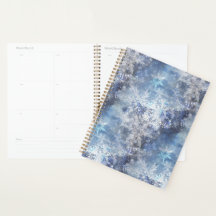 Eis und Schnee Textured Blue Weihnachtsmuster