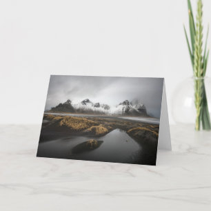 Eis und Schnee Vestrahorn Mountain, Island Karte