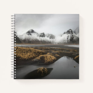 Eis und Schnee Vestrahorn Mountain, Island Notizbuch