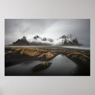 Eis und Schnee Vestrahorn Mountain, Island Poster