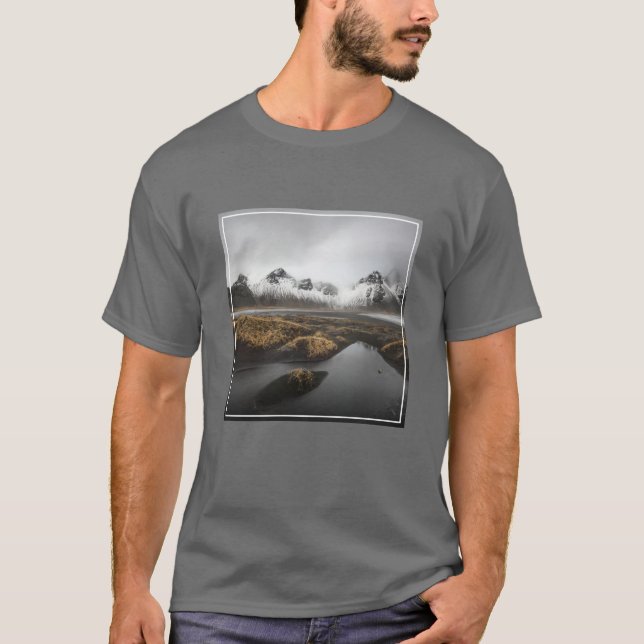 Eis und Schnee | Vestrahorn Mountain, Island T-Shirt (Vorderseite)