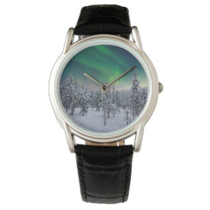 Eis und Schnee   Winterlandschaft, Finnland Armbanduhr
