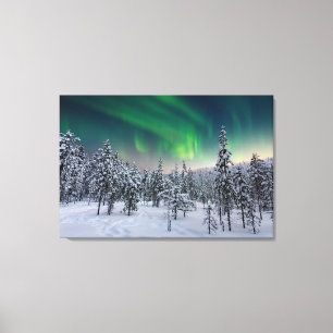 Eis und Schnee Winterlandschaft, Finnland Leinwanddruck