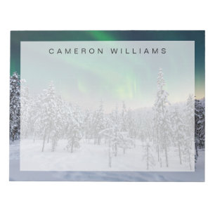 Eis und Schnee Winterlandschaft, Finnland Notizblock