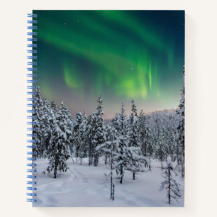 Eis und Schnee   Winterlandschaft, Finnland Notizbuch