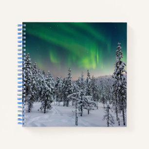Eis und Schnee   Winterlandschaft, Finnland Notizbuch