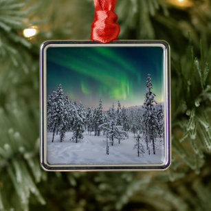 Eis und Schnee   Winterlandschaft, Finnland Ornament Aus Metall