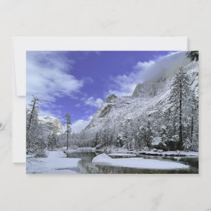 Eis und Schnee   Yosemite National Park Dankeskarte
