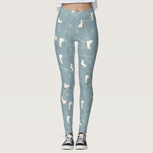 Eis und Schneeflocken Leggings (Vorderseite)