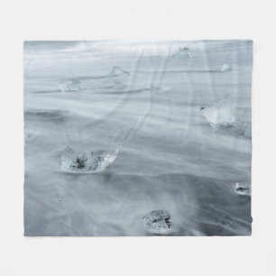 Eis und Wasser am Strand, Eisland Fleecedecke