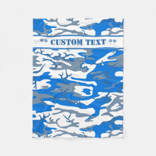 Eis-Wasser-blaue Camouflage mit kundenspezifischem Fleecedecke
