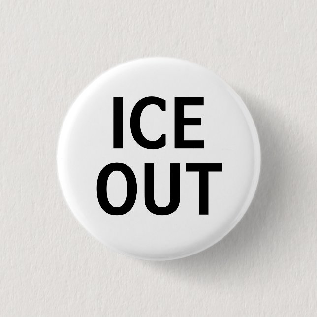 Eis-weg Anti-Eis Knopf Pin Button (Vorderseite)