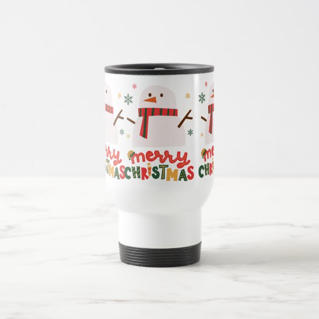 Eis-Weihnachtstasse Reisebecher (Mittel)