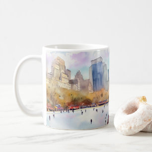 Eisbahn Central Park New York Kaffeetasse