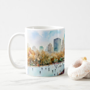 Eisbahn Central Park New York Kaffeetasse