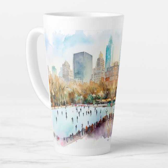 Eisbahn Central Park New York Milchtasse (Linke Ecke)
