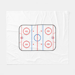 Eisbahn-Diagramm-Hockeyspiel-Art Fleecedecke