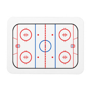 Eisbahn-Diagramm-Hockeyspiel-Begleiter Magnet