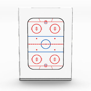 Eisbahn-Diagramm-Hockeyspiel-Entwurf Acryl Auszeichnung