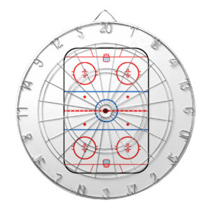 Eisbahn-Diagramm-Hockeyspiel-Entwurf Dartscheibe