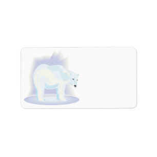 Eisbär 2 adressaufkleber