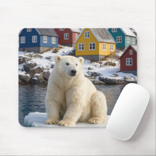 Eisbär auf einer Eisscholle in Grönland Mousepad