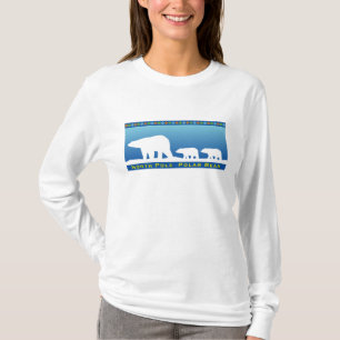 Eisbär auf Eis T-Shirt