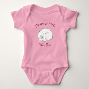 Eisbär-Baby-Party Pink Mädchen Baby Strampler