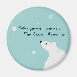 Eisbär (Baby), Schneeflocke, Schneeflocke, Snowfl Magnet