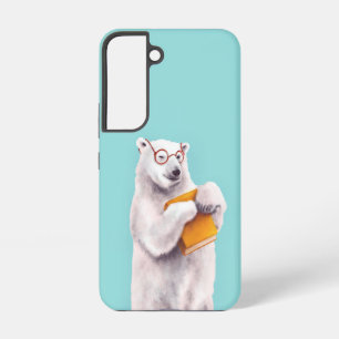 Eisbär-Buchliebhaber - Süßer Geek-Tier Samsung Galaxy Hülle