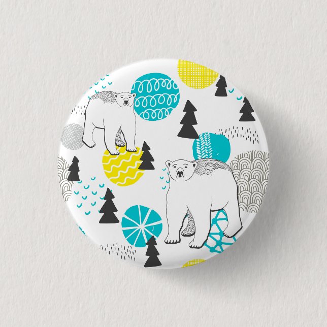 Eisbär Button (Vorderseite)