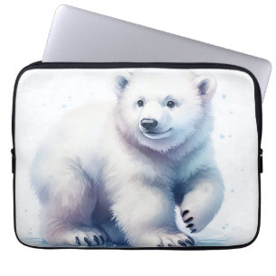 Eisbär Cool Ruhig & Unaufhaltsam Laptopschutzhülle