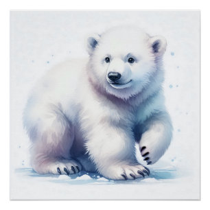 Eisbär Cool, Ruhig & Unaufhaltsam Poster