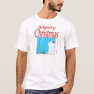 Eisbär der frohen Weihnachten 366, der für Elf T-Shirt