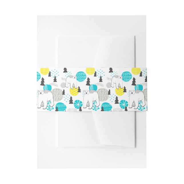 Eisbär Einladungsbanderole (Vorderseite Beispiel)