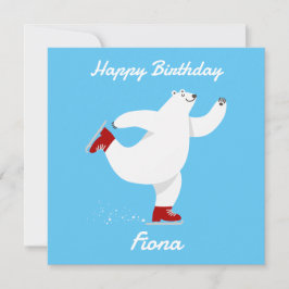 Eisbär Feiertagskarte