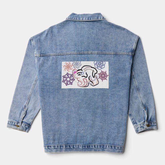 Eisbär Freude Jeansjacke (Rückseite)