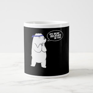 Eisbär glaubt an dich Eisbärenliebhaber Jumbo-Tasse