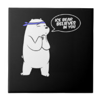 Eisbär glaubt an euch Polarbär lange