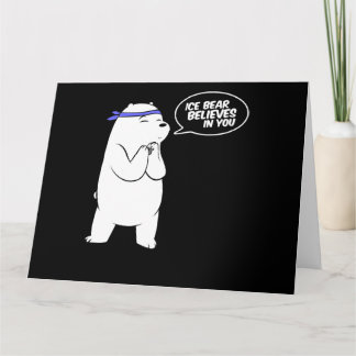 Eisbär glaubt an euch Polarbär lange Karte