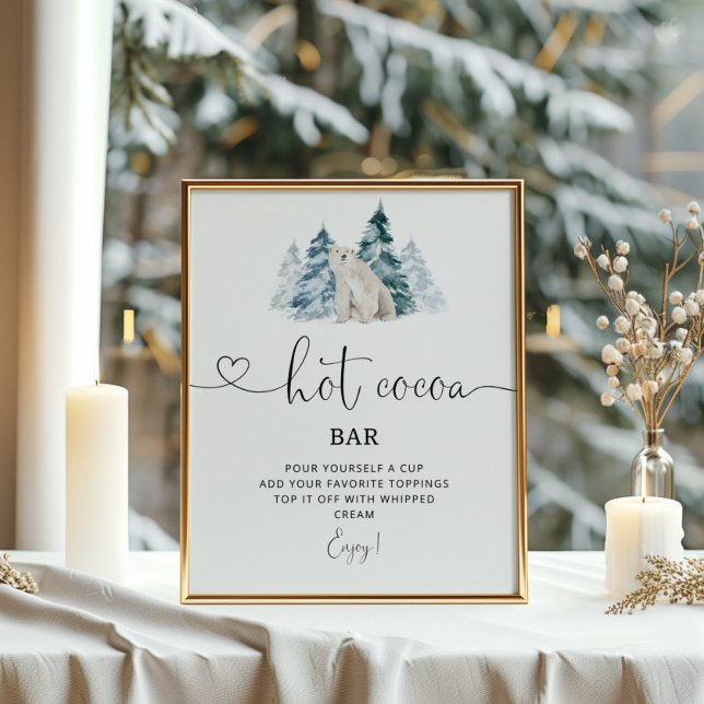 Eisbär Hot Kakao Bar Poster (Von Creator hochgeladen)