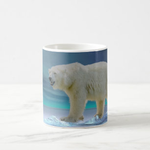 Eisbär im Mondlicht Kaffeetasse