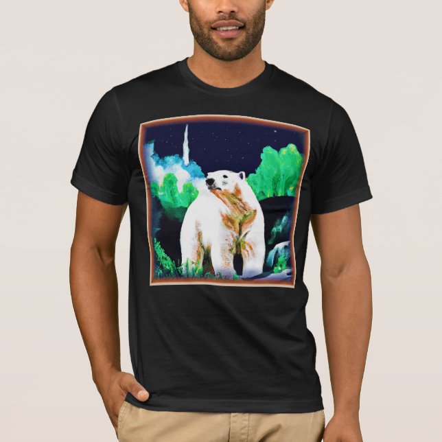 Eisbär im Wilden. Jetzt kaufen T-Shirt (Vorderseite)